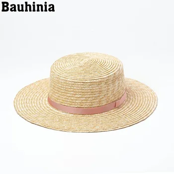 Bauhinia Гореща Унисекс Дамски Мъжки Модни Годишна Ежедневна Мода Плажната Солнцезащитная Слама Панама Джаз Шапка