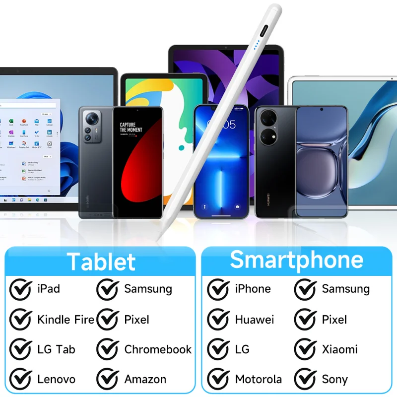 За Apple iPad Молив За Huawei Lenovo Samsung Phone Xiaomi Tablet Pen Универсален Стилус За Android, IOS, Windows Touch Pen 1